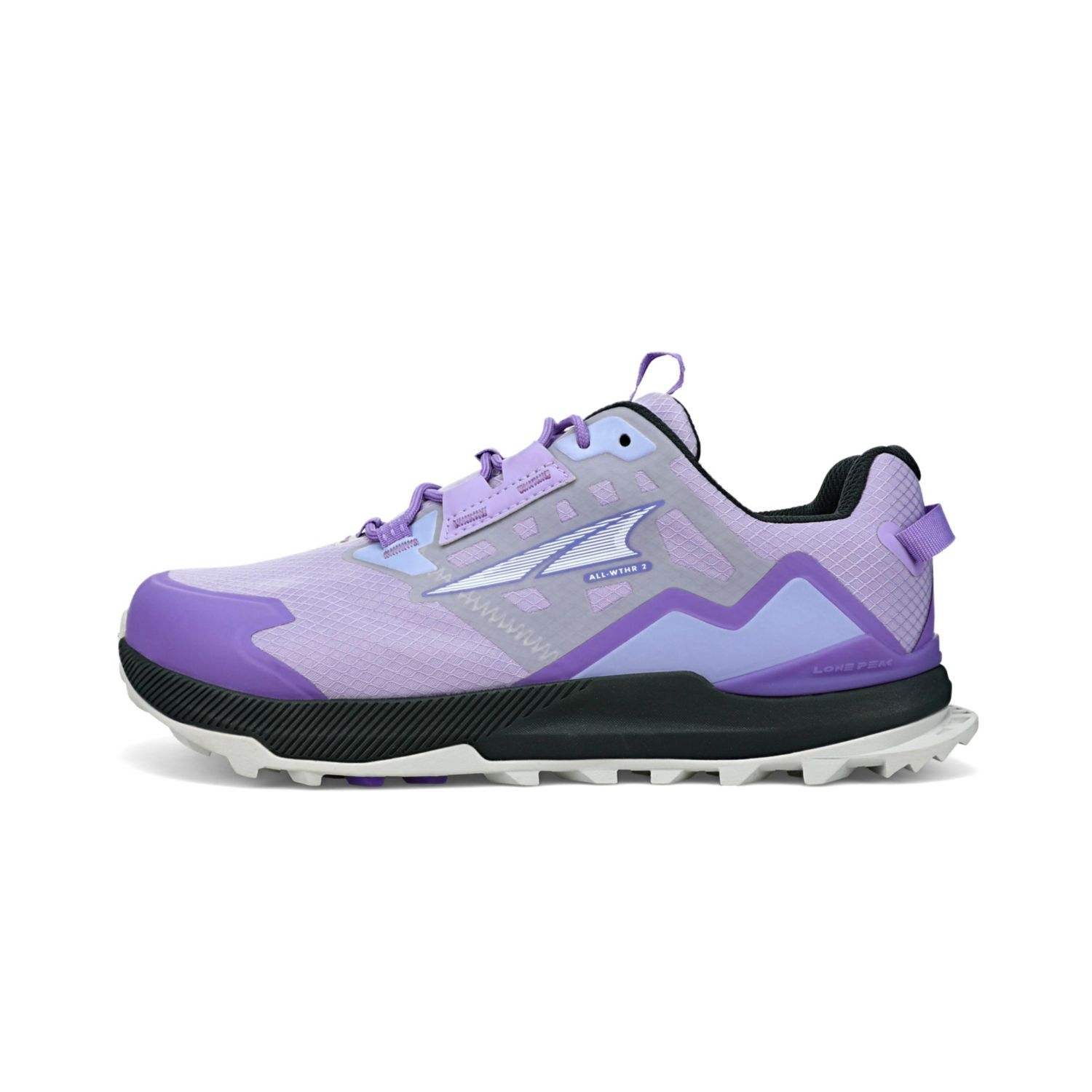 Altra Lone Peak All-wthr Low 2 Women's Hiking Shoes Grey / Purple | South Africa-71650299